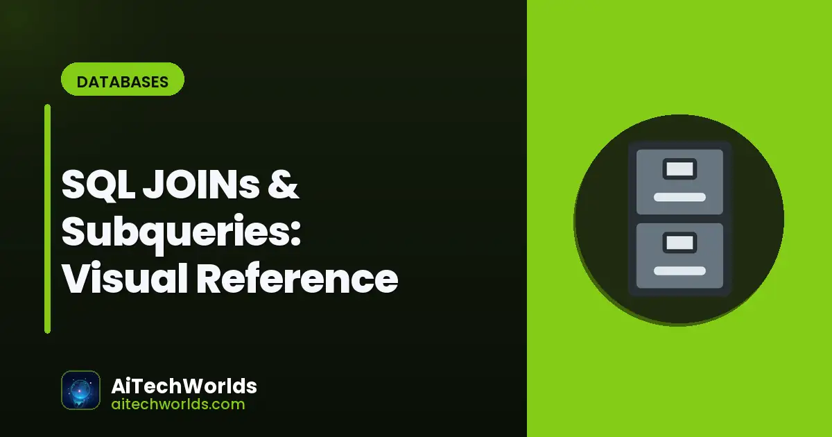 SQL JOINs & Subqueries: Visual Reference